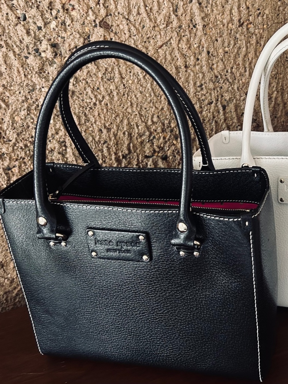 Kate Spade Wellesley Quinn Satchel – Black Pebbled Leather | Excellent Condition